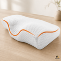 MEDBY Ergonomisches Memory-Foam-Nackenkissen – Atmungsaktiv & Nackenstützend